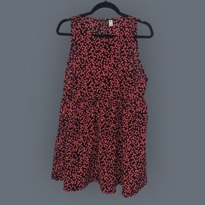 Black and Pink Floral Dress/Tunic